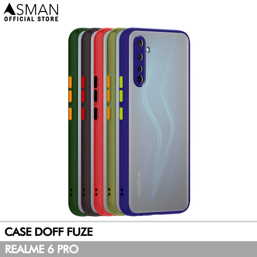 Asman Case Realme 6 Pro Doff Fuze Premium Shield Protector