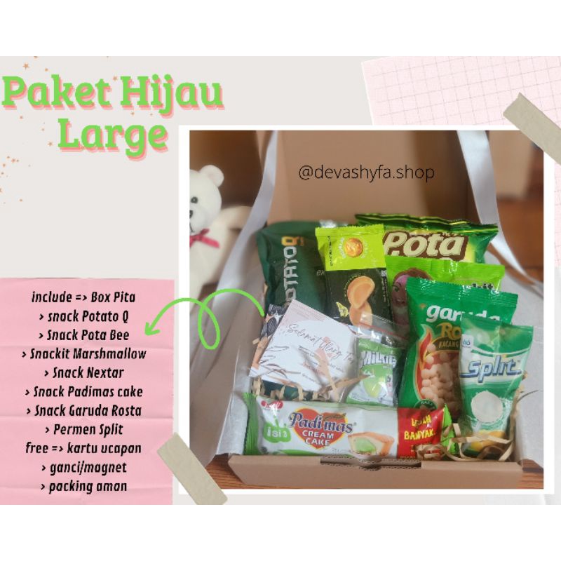 

Snack Box/Gift Box/Hampers Snack/Kado Ulang Tahun Wisuda