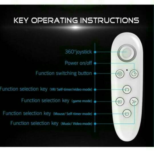Remote VR Gear Box 2 / Joystick VR Bluetooth Remote Gamepad Controller