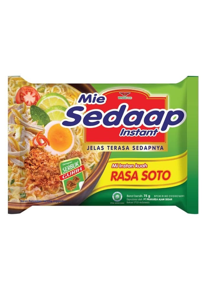 

Mie Sedaap Instant Kuah Rasa Soto SATUAN Saluyu Grosir Bandung