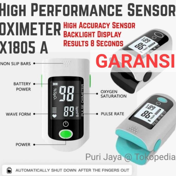 Oximeter Pengukur Saturasi Oksigen X1805 A (Setara Oxymeter Yuwell Termurah