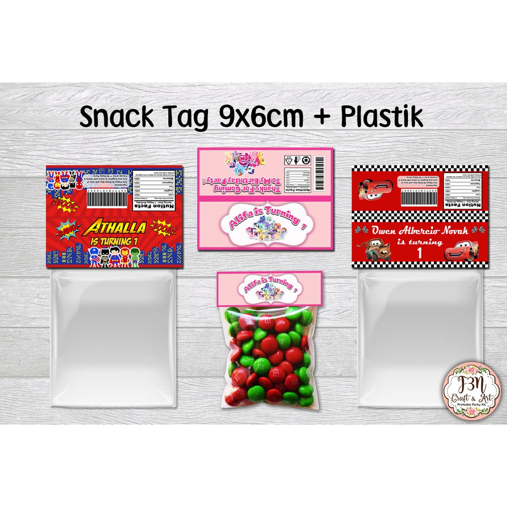 

Snack Tag / Snack Label