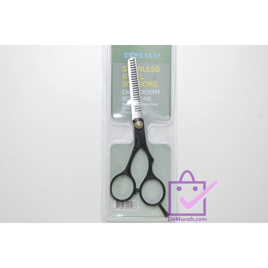 

kertas-pemotong- sku-0289 gunting sasak gerigi stylish stainless steel scissors -pemotong-kertas.