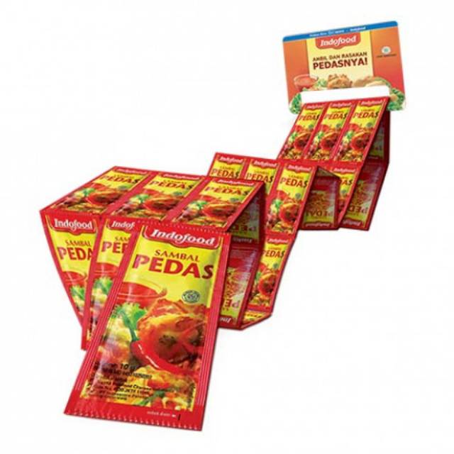 Jual Sambal Pedas Indofood Sachet Saos Indofood Sachet 10gr Isi 36