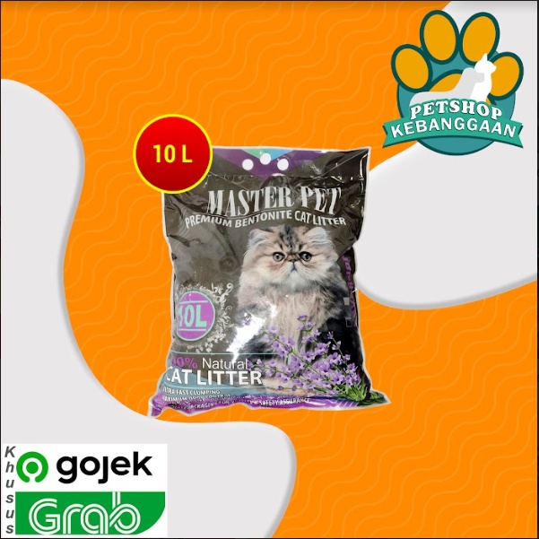 GOSEND Pasir Kucing wangi Gumpal Clumping Master 10 Ltr