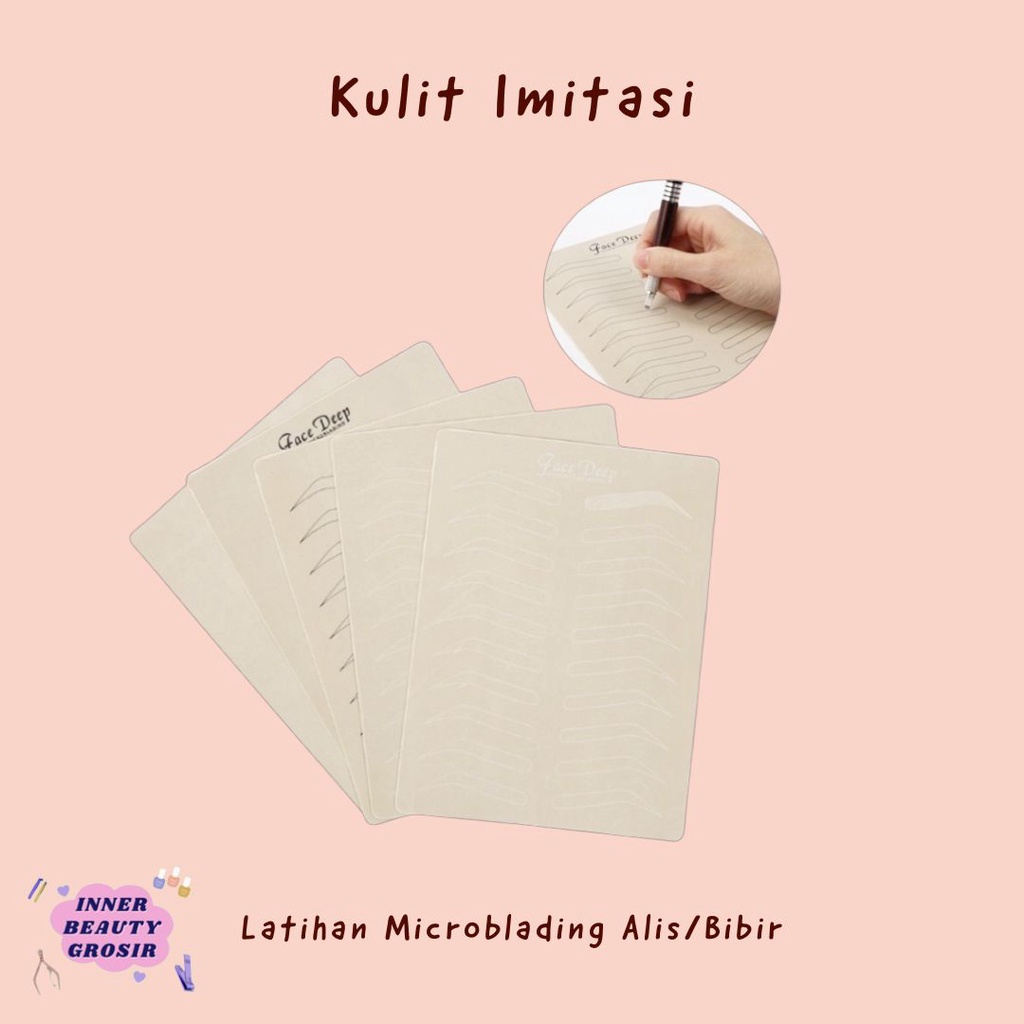 Kulit Imitasi Latihan Sulam Alis / Kulit Imitasi Tatto / Kulit Microblading Sulam