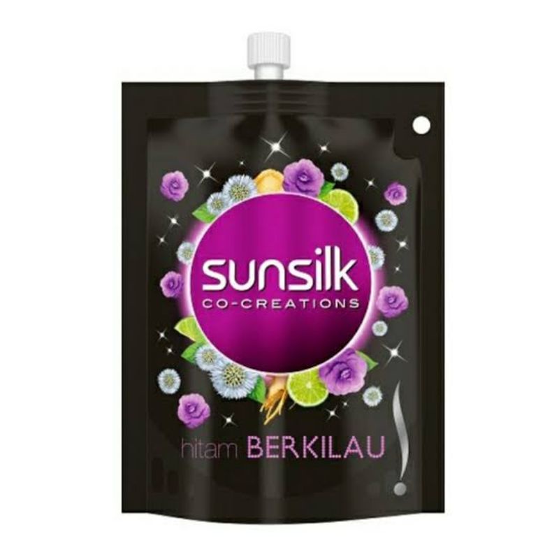 Sunsilk shampoo pouch hitam 55 ml / sunsilk shampoo soft and smooth 55 ml