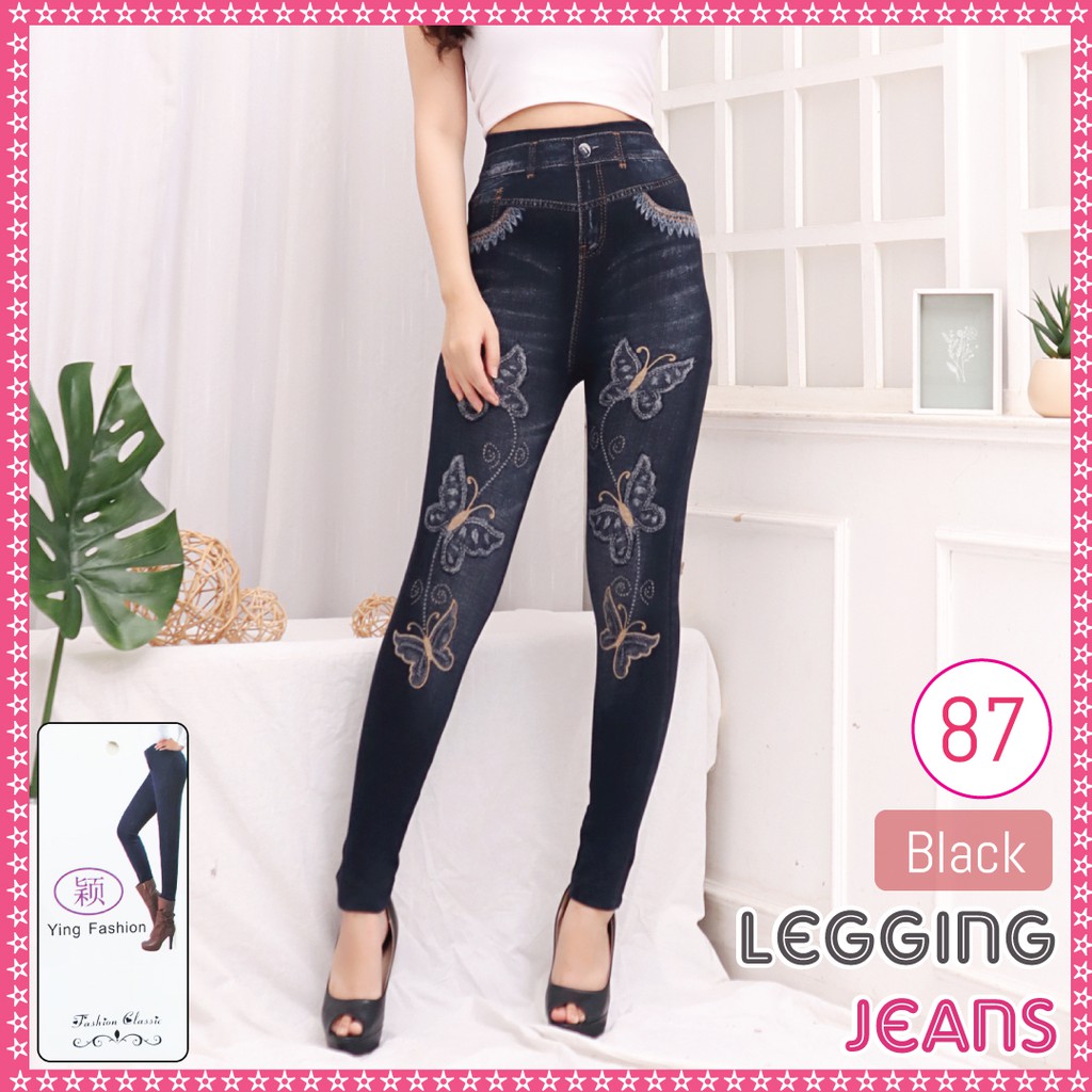 Celana Legging Jeans # 87 / legging jeans wanita /legging import