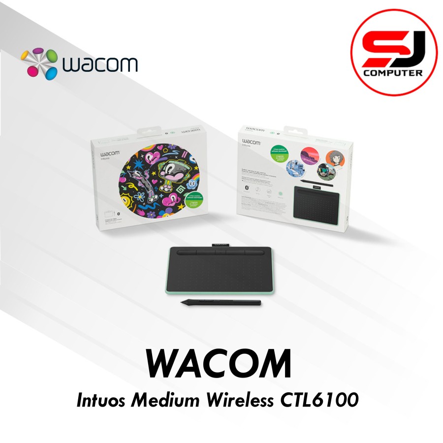 Wacom Intuos Medium Wireless CTL-6100WL Bluetooth CTL 6100