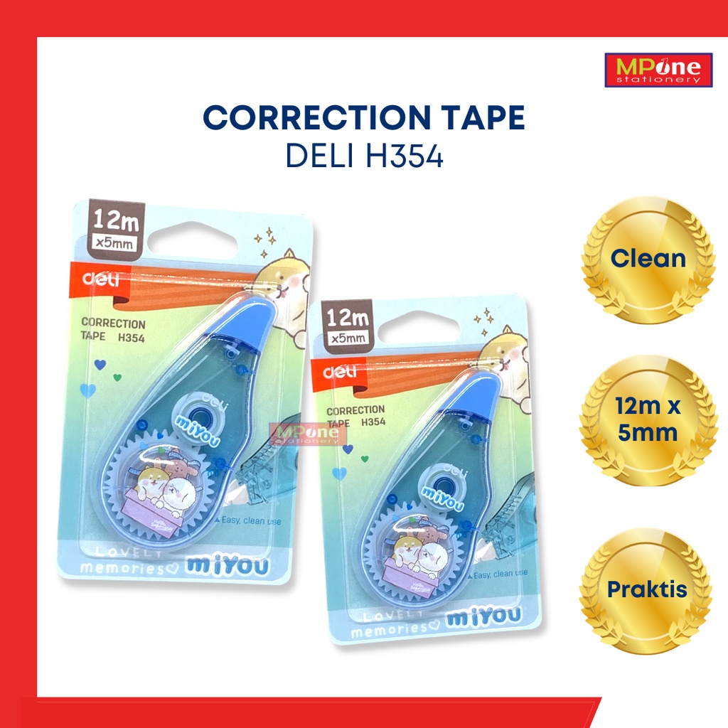 

(1 PCS)Correction Tape 12m x 5mm / Tip X Kertas Deli / Tip X Pita