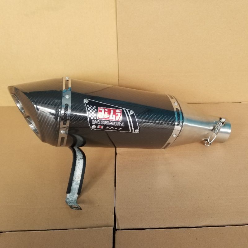 Knalpot Racing Yoshimura R11 Vixion R15 v2 v3 CBR CB Tiger MP Pulsar 200NS  Verza Byson Xabre GSX MX-8