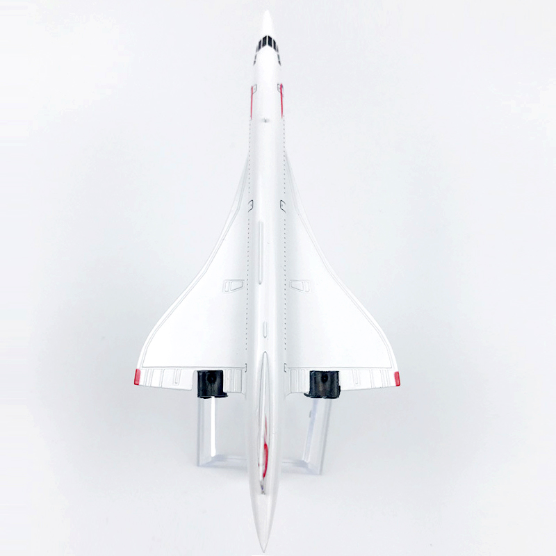 Miniatur Diecast Pesawat Terbang Air France Concorde Bahan Metal Skala 1 / 400