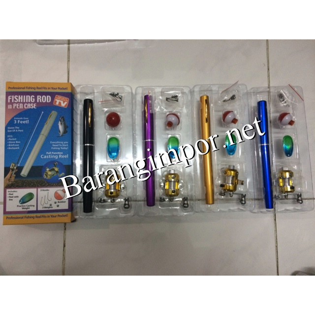 FISHING ROD in PEN CASE/Joran Pen Fishing Rod portable 1m/pen/pancing