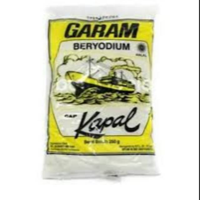 Garam Beryodium Cap Kapal Berat 250 gram