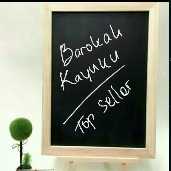 

papan tulis kapur blackboard plus tripod A3