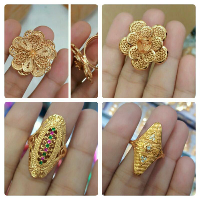 Cincin Dubai / Cincin Xuping / Cincin yaxiya / Cincin Wanita lapis emas
