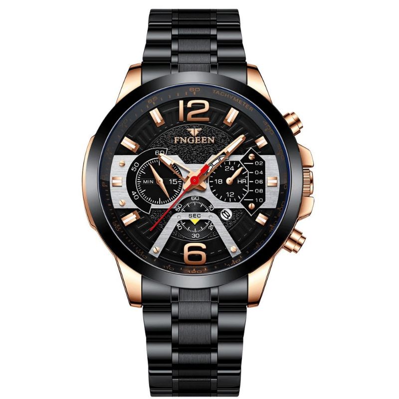 FNGEEN 5858 JAM TANGAN RANTAI ORIGINAL FNGEEN TERLARIS TAHAN AIR