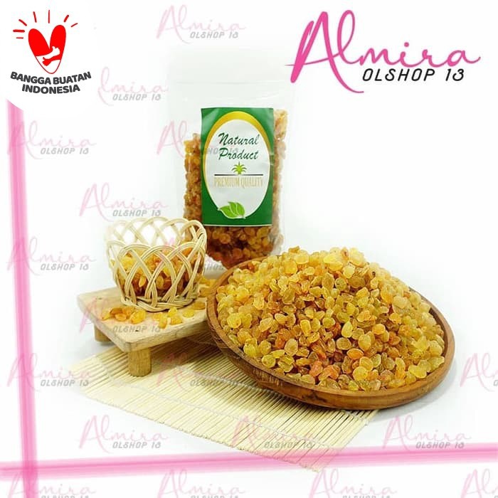 

Kismis Manis Mutiara - Kismis Simin Asli 500 gr