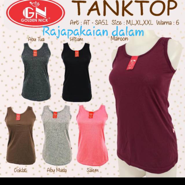 Kaos dalam  wanita tanktop GN tali gede