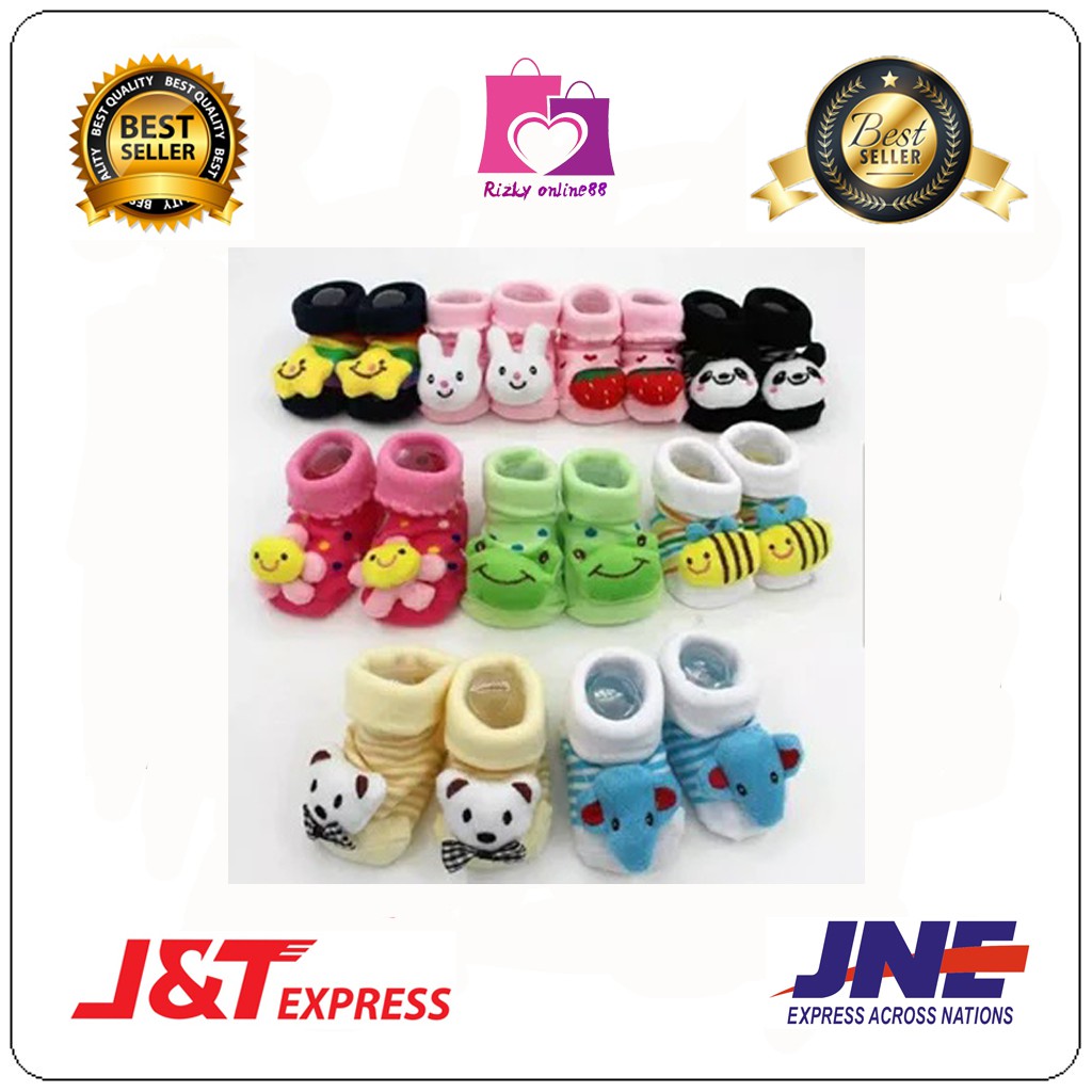 Rizkyonline88 kaus kaki bayi anti slip karakter 3D BB08