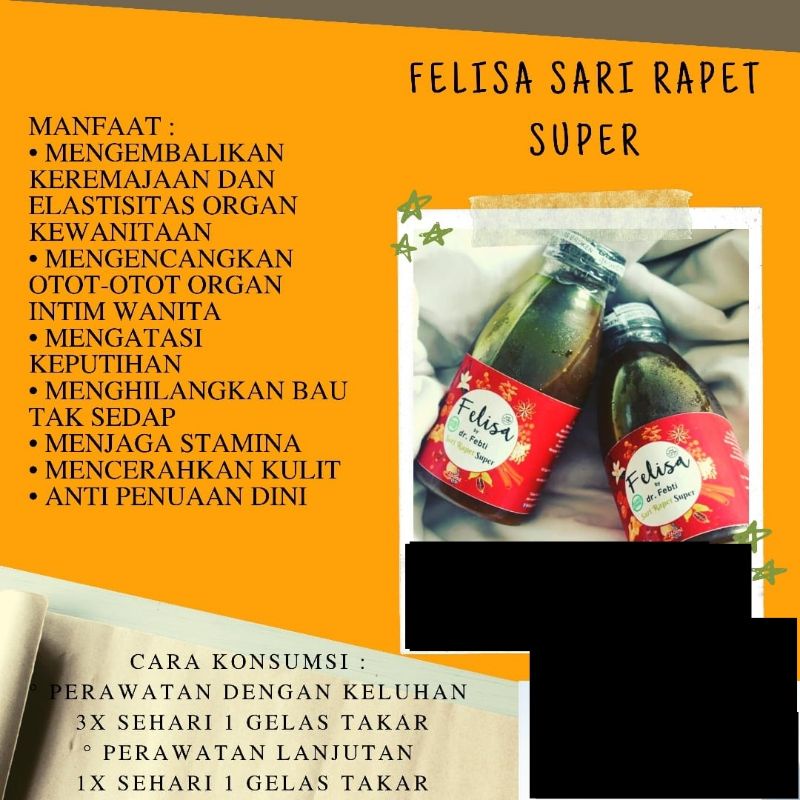 

jamu sari rapet super