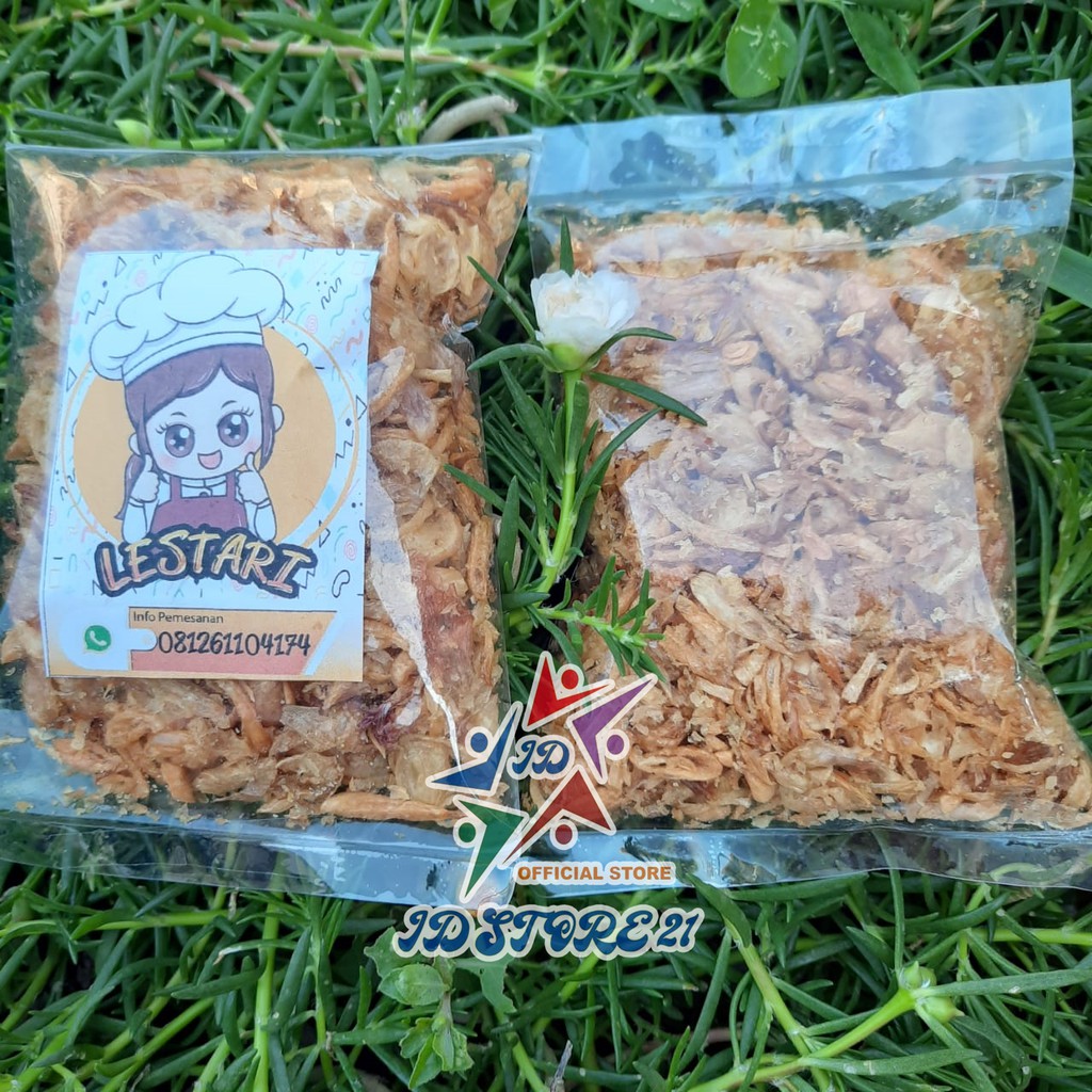 BAWANG GORENG LESTARI 50 GRAM TANPA CAMPUR TEPUNG HALAL