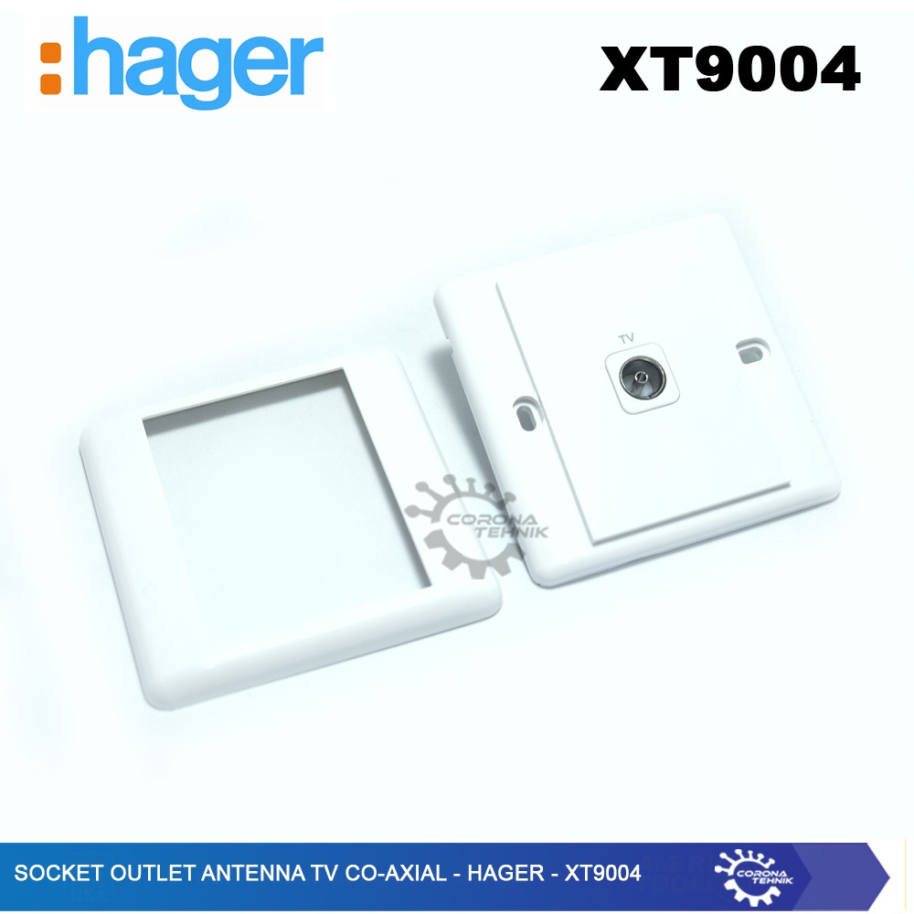 Hager - XT9004 Socket - Outlet Antenna TV Co-Axial