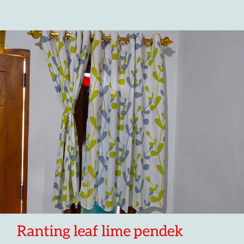 Gorden Pendek Smokering Horden Motif Ring 10 Tirai Motif Murah Gorden Jendela 120cm x 120cm