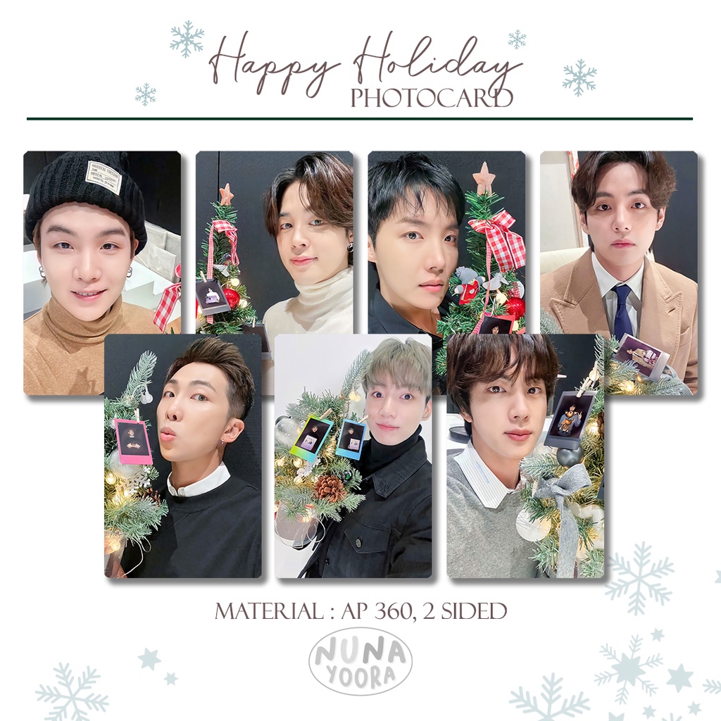 BTS HAPPY HOLIDAY PHOTOCARD