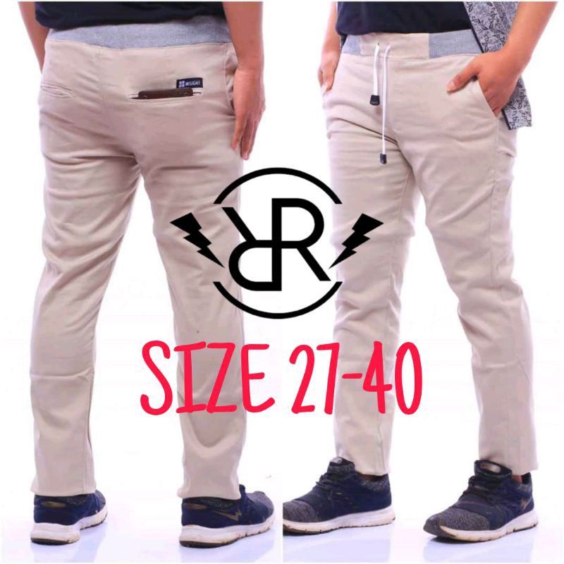 [TERLARIS] CELANA PANJANG PRIA UKURAN 27-38 PREMIUM QUALITY CHINOS SLIMFIT COWOK SKINNY POLOS COWOK