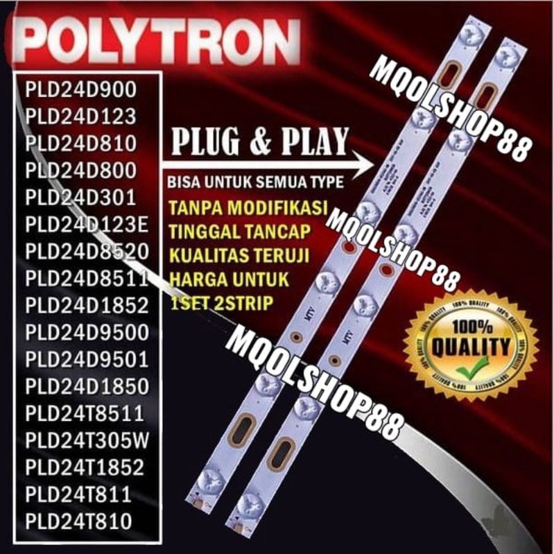 BACKLIGHT TV POLYTRON 24T811 24T810 BACKLIGHT POLYTRON 24 6K