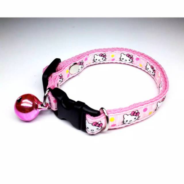 KALUNG KUCING ANJING MUSANG MOTIF LONCENG BESAR 14mm MOTIF KEREN