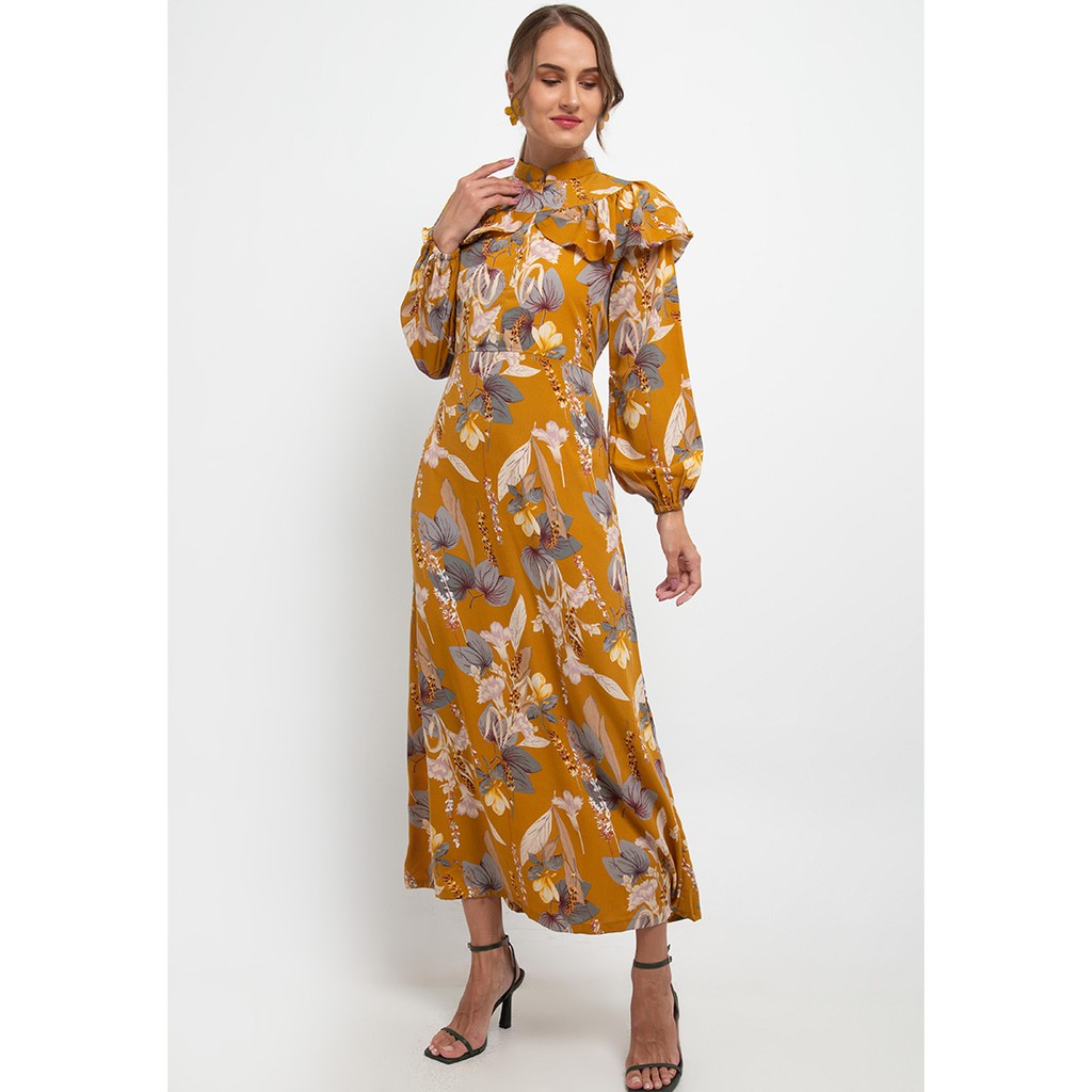 Hazelnut - Quincy Dress - Mustard