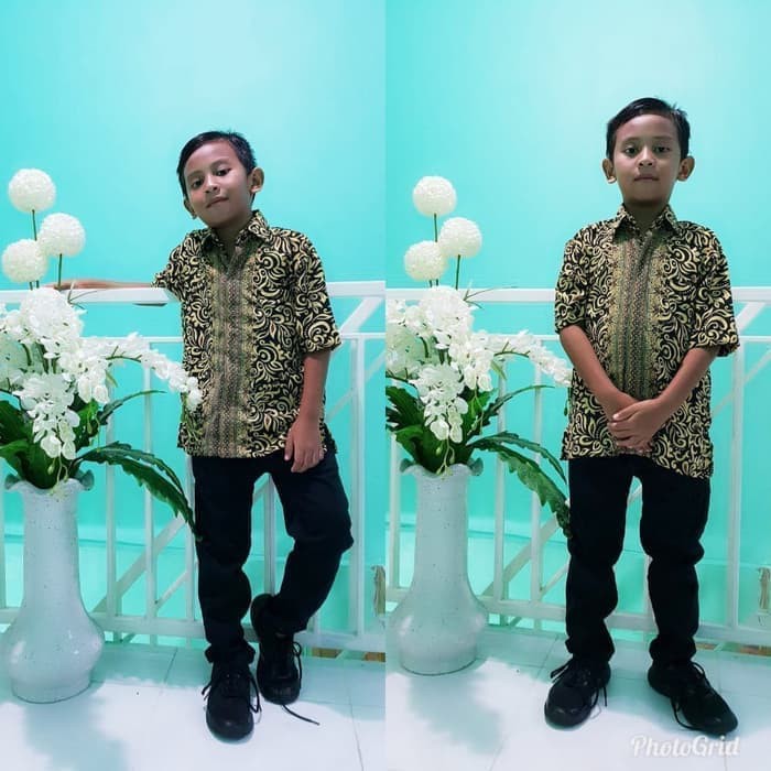 Kemeja Batik Anak Motif Kebaya