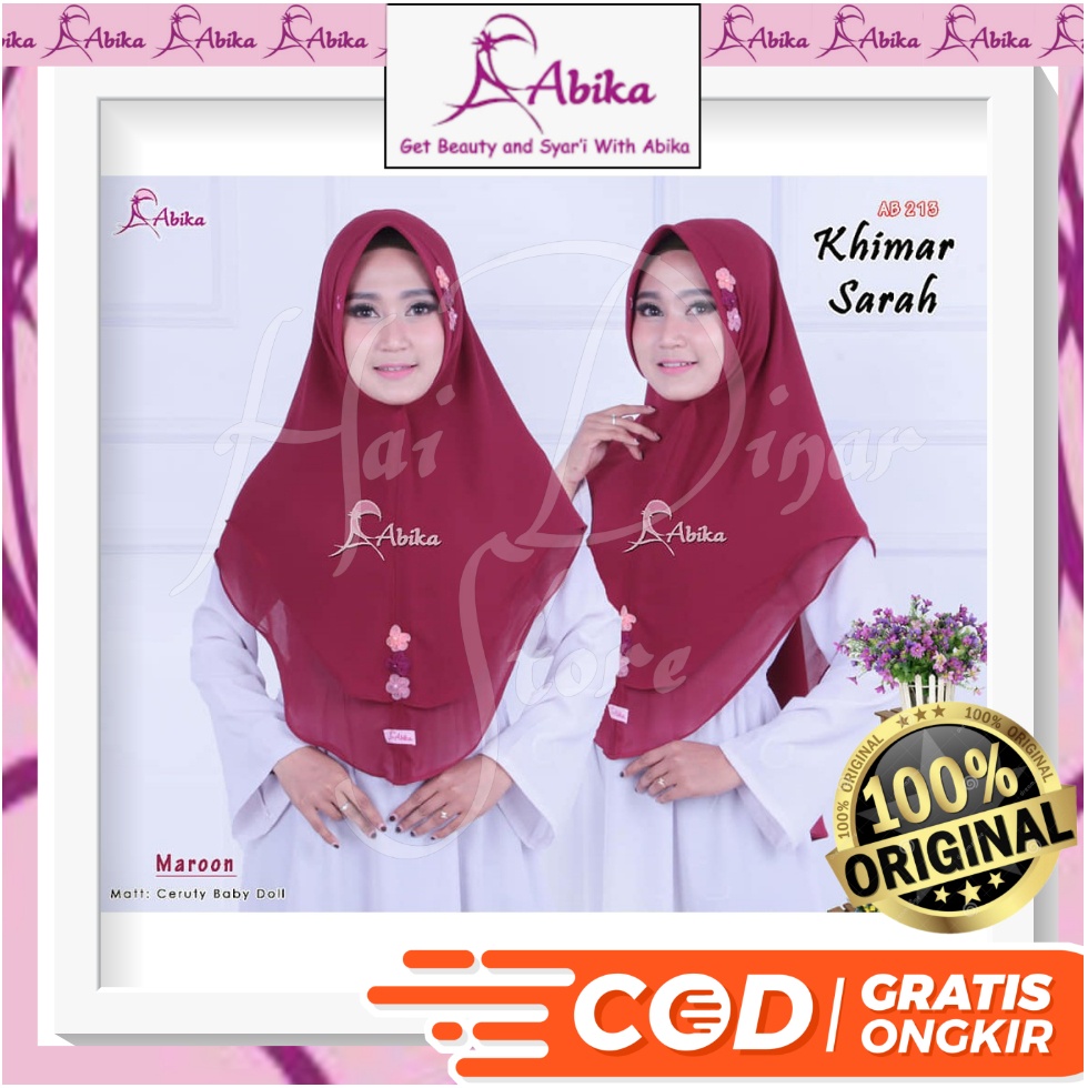 [Baru] Abika Hijab Khimar Sarah Ready