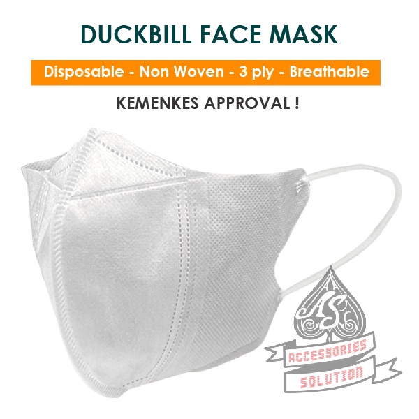 ( PER DUS ) MASKER DUCKBILL GARIS NEW CAREION SEPERTI SENSI 3PLY MASKER KF94