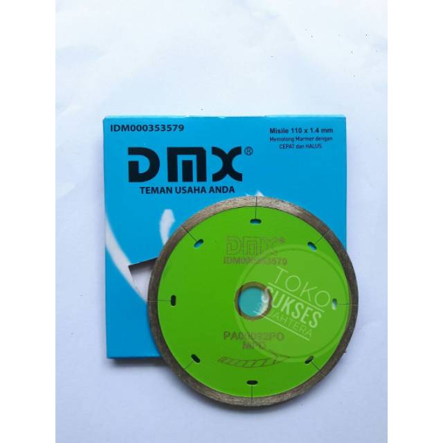 DMX Mata Gerinda Potong Granit  4 inch 4&quot; Batu Potong Wet Pisau Potong Diamond Cutting Wheel / mata gurinda potong marmer dmx misile 110