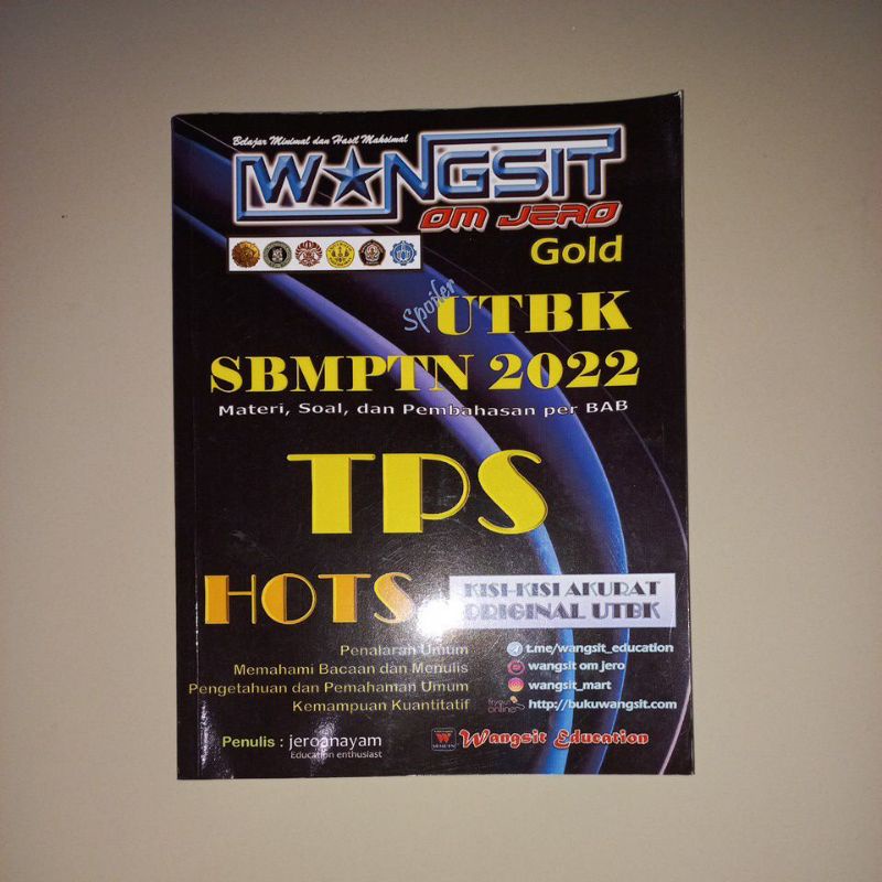 TPS GOLD Buku Wangsit Edisi UTBK 2022