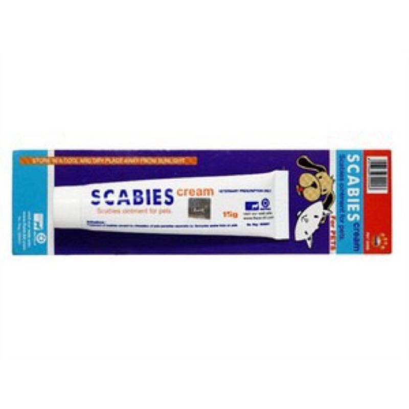 Scabies Cream 15gram - Salep Kudis / Obat Kudis Hewan Kucing Anjing