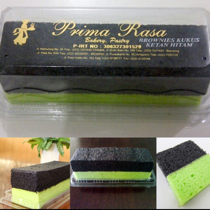 

Brownies Kukus Ketan Hitam Pandan Prima Rasa