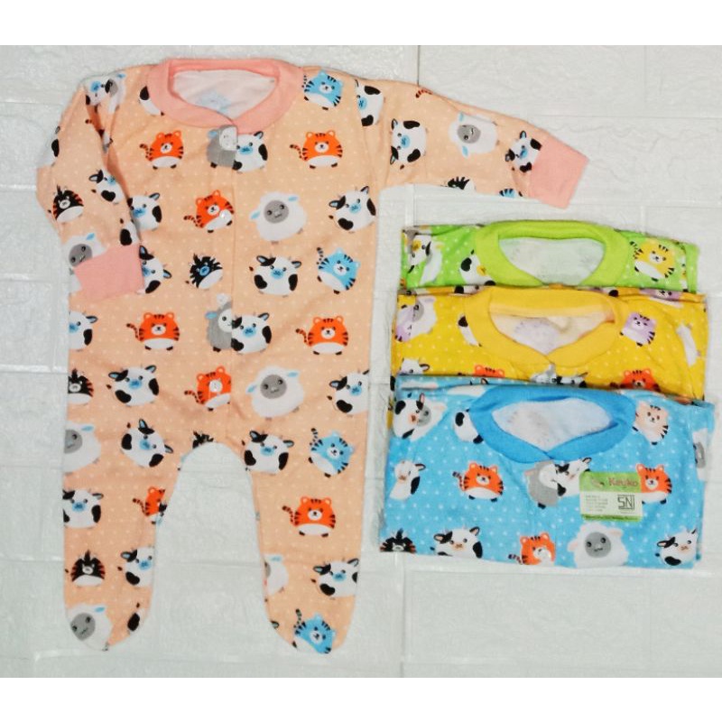 sleepsuit bayi tutup katun DK