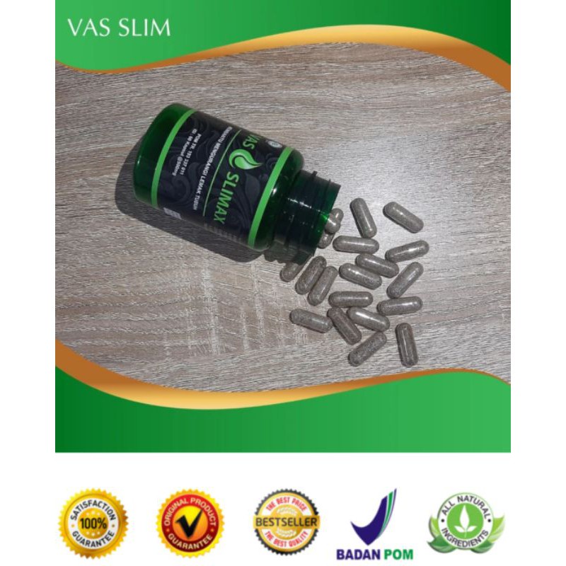 VAS SLIMAX Suplemen Obat Pelangsing dan Penurun Berat Badan Herbal Alami