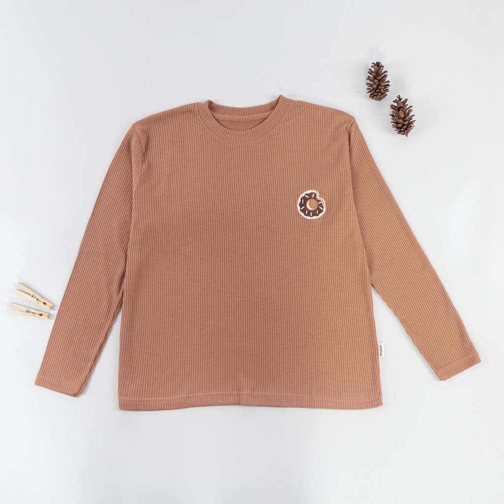 Mooi Sweater Rib Wanita Knit (MOM)-BROWN