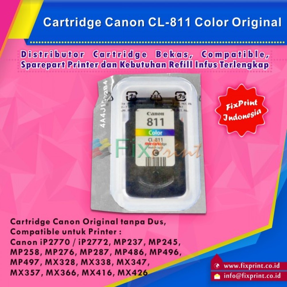 Cartridge Printer Canon IP2770 MP237 MP245 MP258 MP276 MP287 Original
