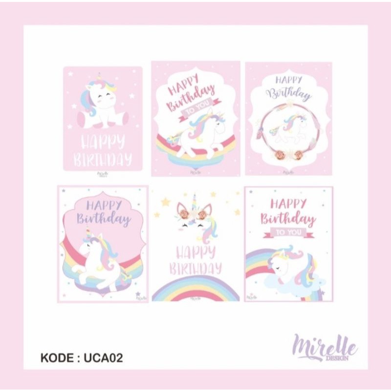Undangan Ulang Tahun / Birthday anak - Unicorn