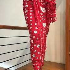 Set kain jumputan+selendang / set kain siraman