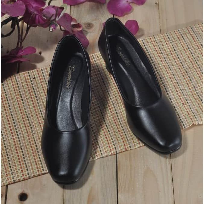 sepatu wanita pantofel hak 5cm big size 40-41-42-43-44-45 ukuran besar jumbo SEPATU CEWEK KERJA KANTOR PESTA FORMAL