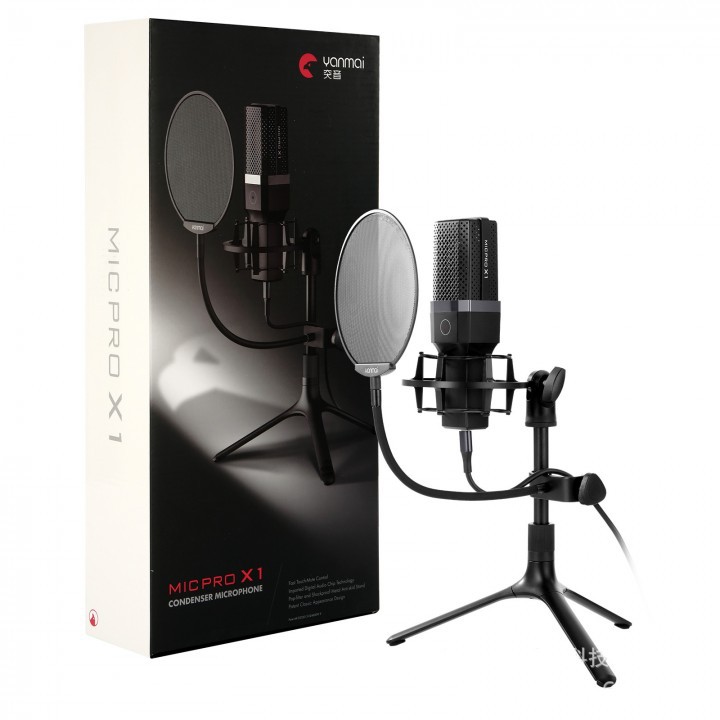 Condenser Microphone YANMAI MICPRO X1 - Vlogger Podcast Set