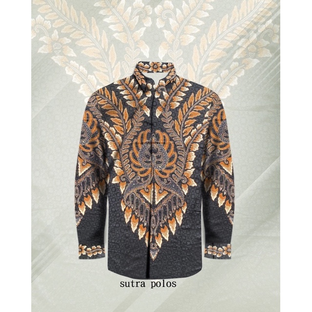 KAIN BATIK POLA KEMEJA SUTRA ATBM BARON ASLI PEKALONGAN MOTIF KLASIK