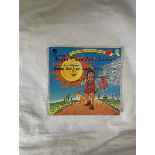 buku dongeng anak-anak bergambar: angin utara dan matahari